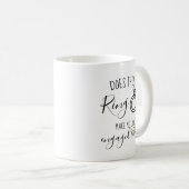Mug Cette bague me fait-elle paraître fiancée Future M (Devant droit)