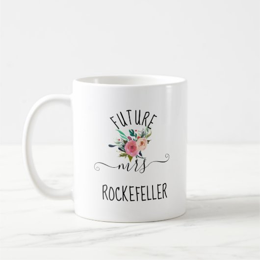 Mug Cette bague me fait-elle paraître fiancée Future M (Gauche)