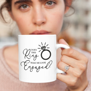 Mug Cette bague me fait paraître fiancée