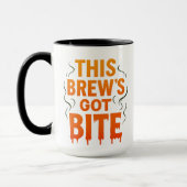Mug Cette boisson a du mordant – Drôle et effrayant (Gauche)