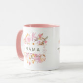 Mug Cette conception florale Mama présente une élégant (Devant gauche)