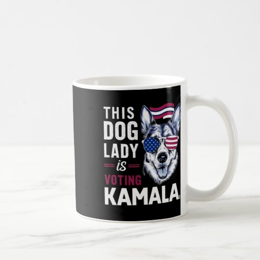Mug Cette Dame De Chien Vote Kamala (Droite)