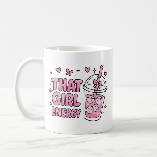 Mug Cette énergie de fille (Gauche)