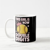 Mug Cette fille a maintenant 10 ans à deux chiffres Fa (Gauche)