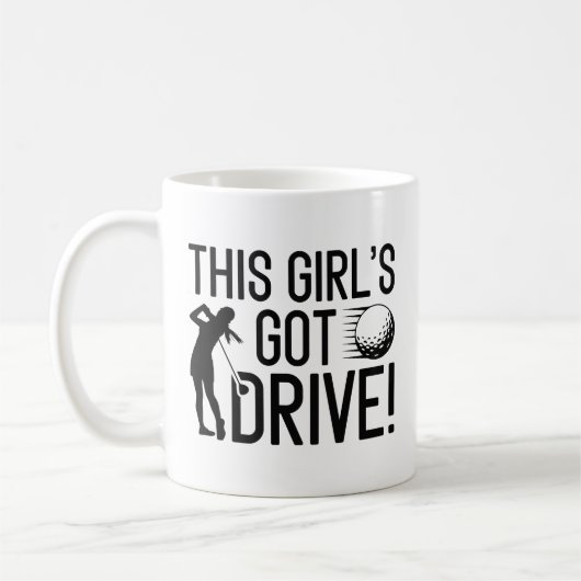 Mug Cette fille a une voiture (Gauche)