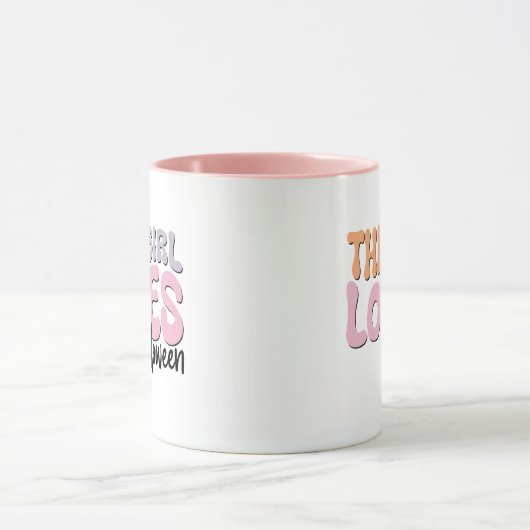 Mug Cette fille adore Halloween (Centre)