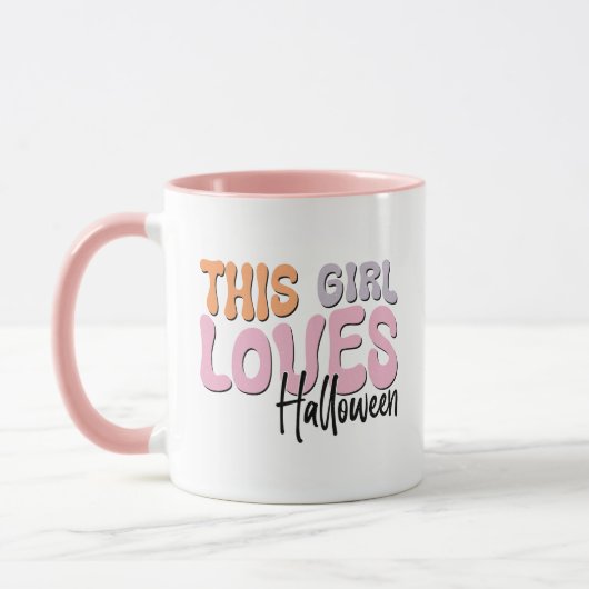 Mug Cette fille adore Halloween (Gauche)