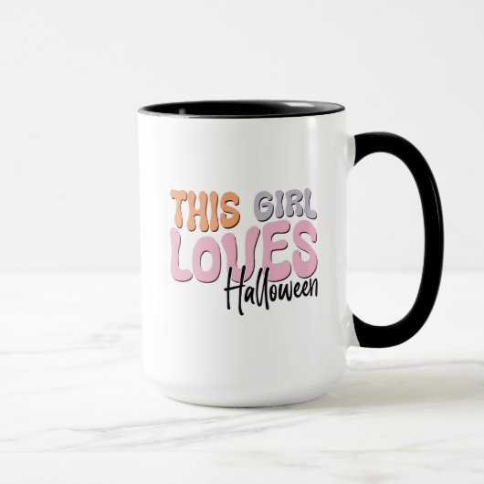 Mug Cette fille adore Halloween (Droite)