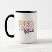 Mug Cette fille adore Halloween (Gauche)
