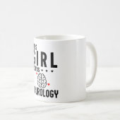 Mug Cette fille adore la neurologie (Devant droit)