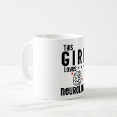 Mug Cette fille adore la neurologie (Devant gauche)