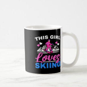 Mug Cette fille adore le skieur de ski sport d'hiver n
