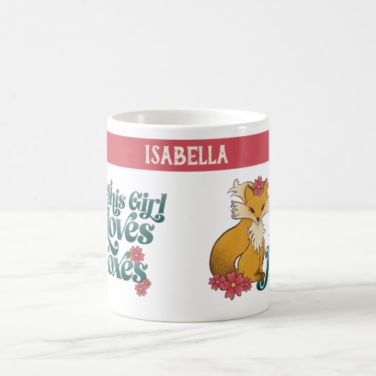 Mug Cette fille adore les renards (Centre)