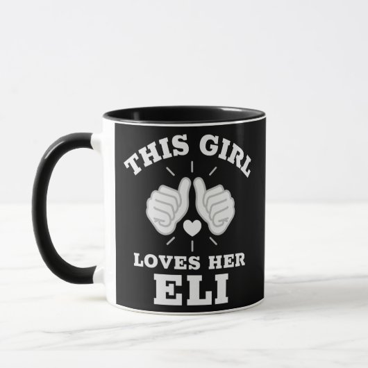 Mug Cette fille adore son Eli (Gauche)