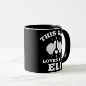 Mug Cette fille adore son Eli (Devant droit)