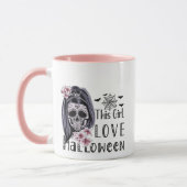 Mug Cette fille aime Halloween (Gauche)