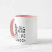 Mug Cette fille aime Halloween (Devant gauche)