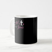Mug Cette fille aime Jésus-Christ Femmes Foi T-Shir (Devant gauche)