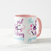 Mug Cette Fille Aime La Gymnastique Étoiles Leap (Devant droit)