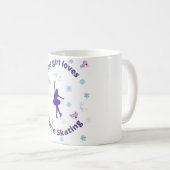 Mug Cette Fille Aime Le Patinage Artistique (Devant droit)