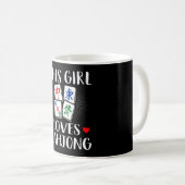 Mug Cette Fille Aime Mahjong Board Jeux Amateurs Cadea (Devant droit)