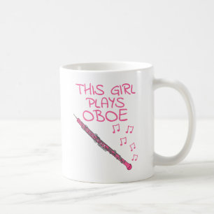 Mug Cette Fille Joue Oboe, Musicienne Oboiste Femme