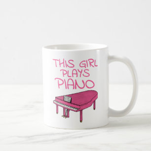 Mug Cette Fille Joue Piano, Pianiste Femme