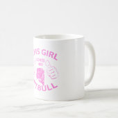 Mug "Cette fille rose aime son pitbull" (Devant droit)