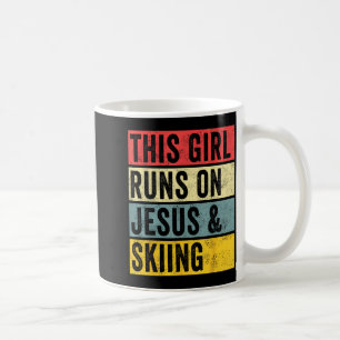 Mug Cette fille roule sur jésus et skieur de ski sur j