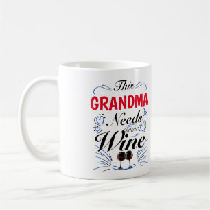 Mug Cette Grand-Mère A Besoin De Vin