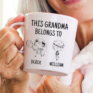 Mug Cette Grand-Mère Appartient À 2 Garçons Amusants P