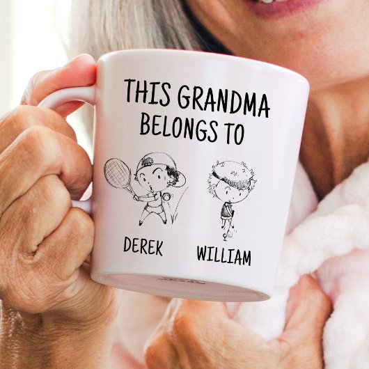 Mug Cette Grand-Mère Appartient À 2 Garçons Amusants P