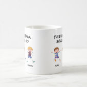 Mug Cette Grand-Mère Appartient À 3 Enfants Noms Drôle (Centre)