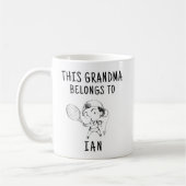 Mug Cette Grand-Mère Appartient À | Drôle Gift Café Mu (Gauche)