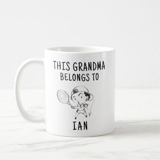 Mug Cette Grand-Mère Appartient À | Drôle Gift Café Mu (Gauche)