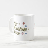 Mug Cette Grand-mère Prie Groovy (Devant gauche)