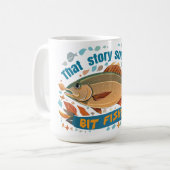 Mug "Cette histoire sent un peu le poisson d'avril" Pê (Devant gauche)