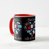 Mug Cette Infirmière Appelle Toutes Les Chaussures (Devant gauche)