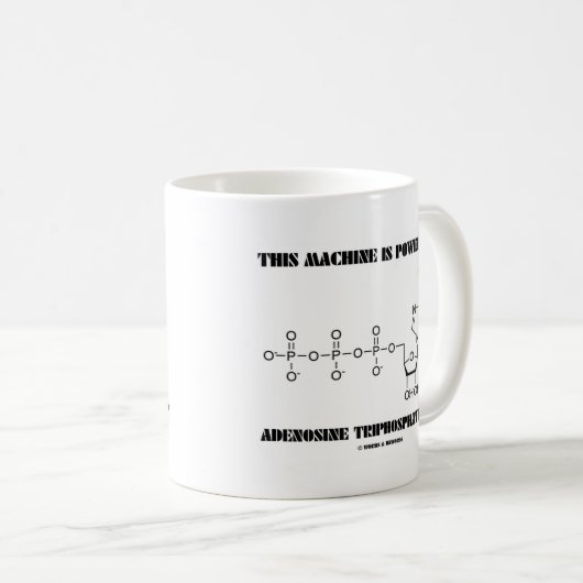 Mug Cette machine est actionnée par l'adénosine (Devant droit)