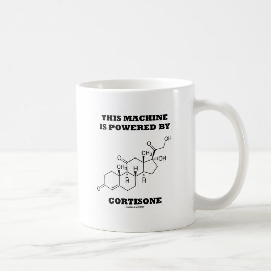 Mug Cette Machine Est Alimentée Par Cortisone (Chimie) (Droite)