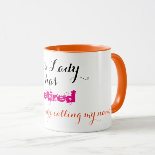 Mug Cette Madame s'est retirée - (Devant droit)