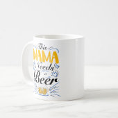 Mug Cette maman a besoin d'une bière (Devant gauche)