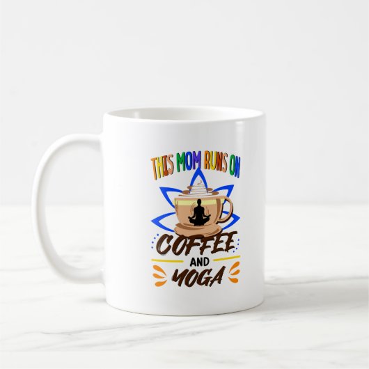 Mug Cette maman fait du café et du yoga (Gauche)