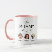 Mug Cette Maman Ma Maman Appartient À, Enfants Visent  (Gauche)