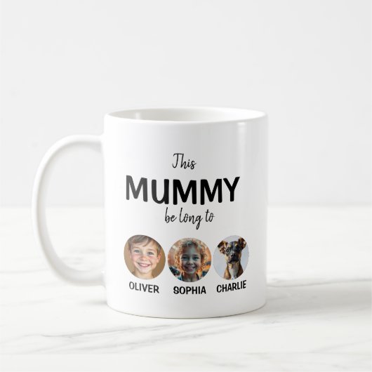 Mug Cette Maman Ma Maman Appartient À, Enfants Visent (Gauche)