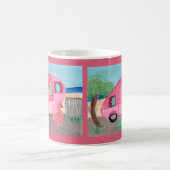 Mug Cette mignonne remorque de plage rose Fifties (Centre)