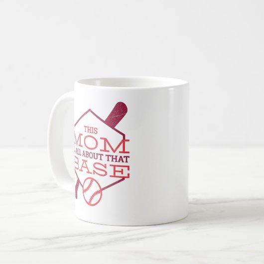 Mug Cette MME parle de la mère de baseball de base-bal (Devant gauche)