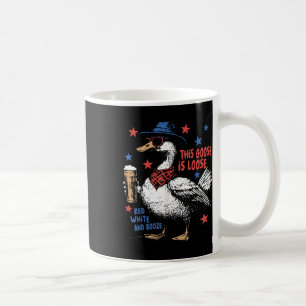 Mug Cette oie est lâchée Rouge Blanc & Booze 4 juillet