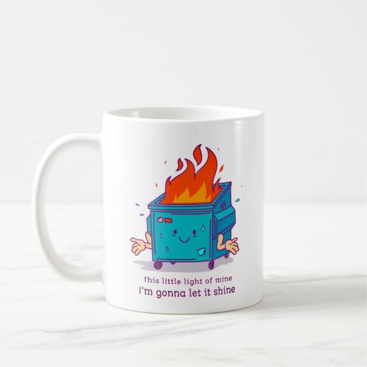 Mug Cette Petite Lumière : Conception d'Incendie de Co (Gauche)