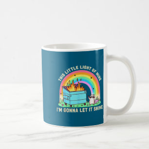 Mug Cette petite lumière de mème de feu de poubelle de